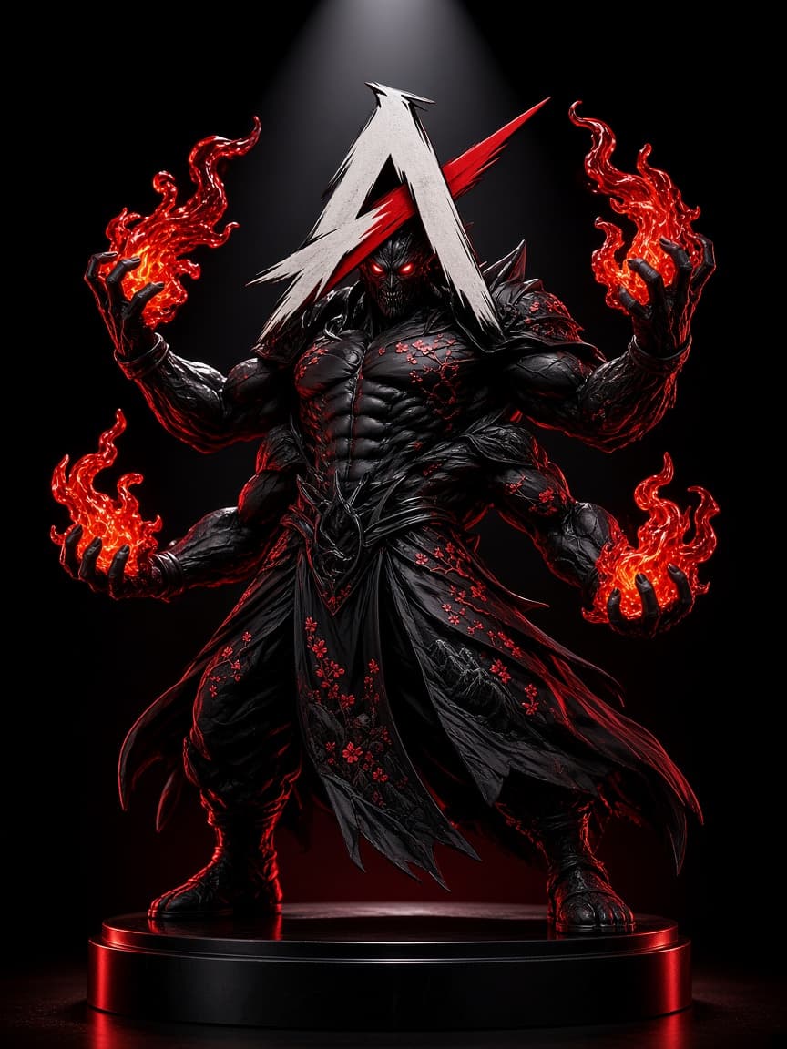 Ryomen Sukuna Flame Effect Figure – Jujutsu Kaisen Premium Anime Statue
