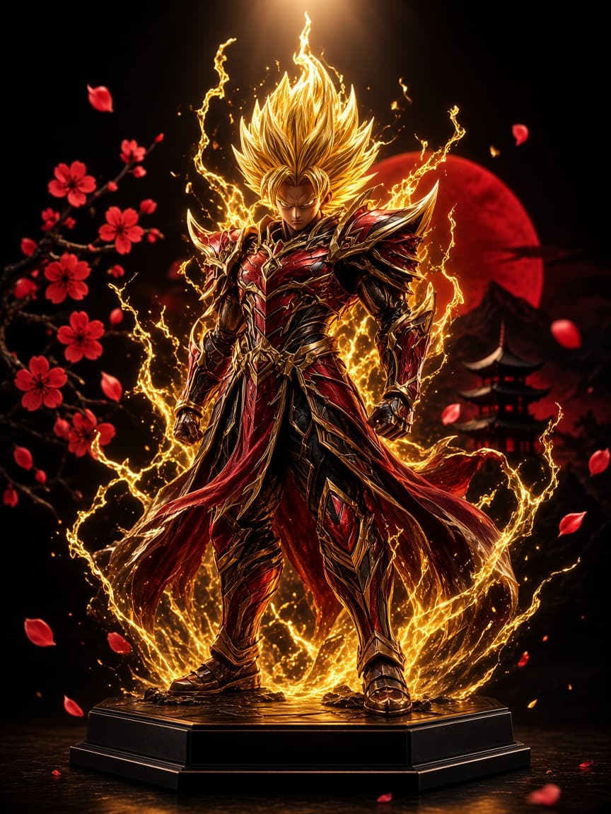 Vegito Super Saiyan Statue