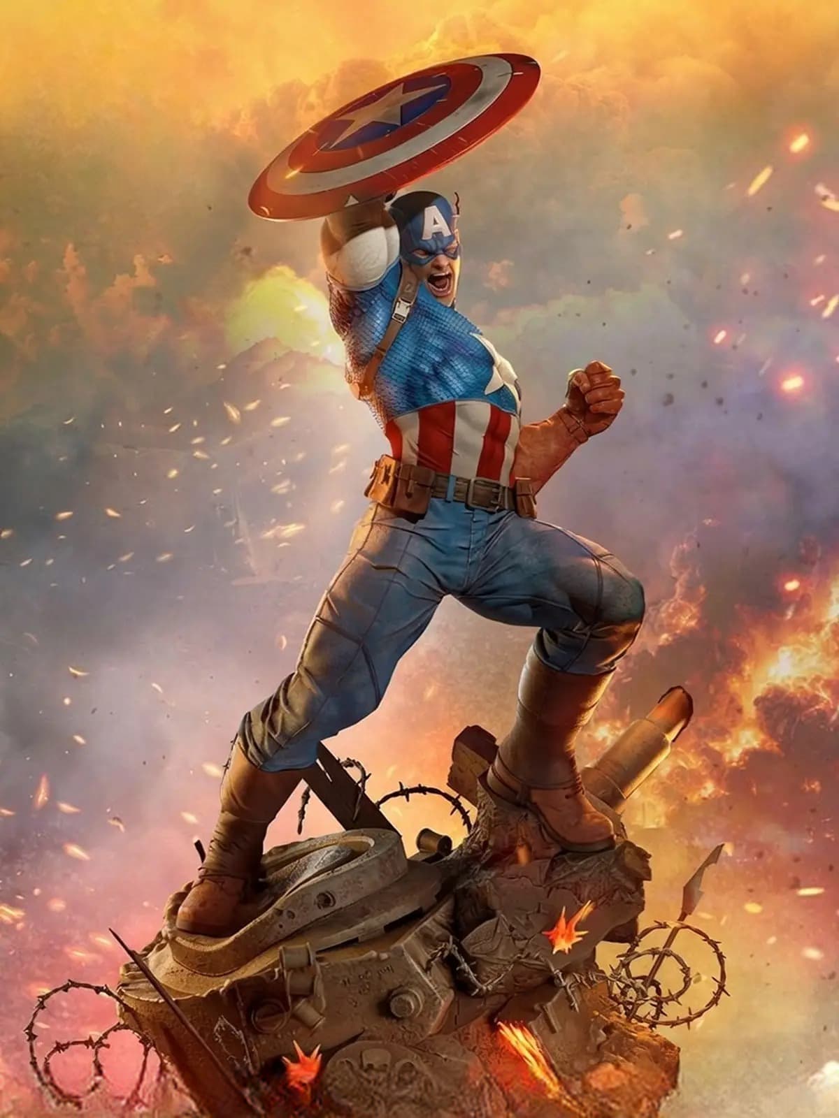 Captain America Resin Statue (1/6 Scale)