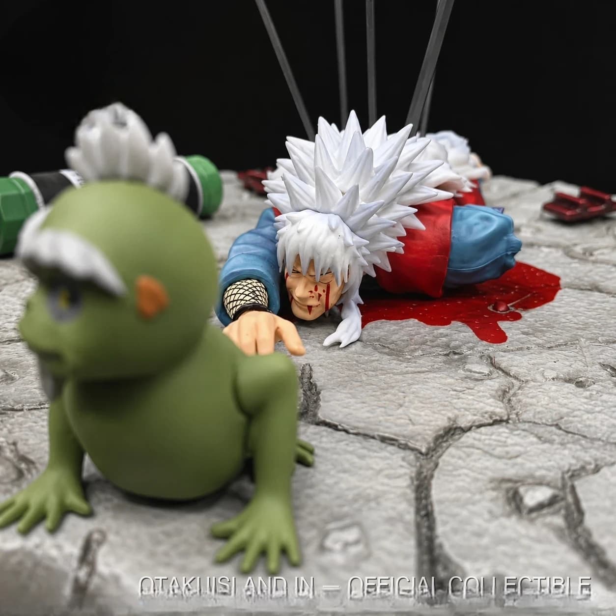 Jiraya’s Last Stand Collectible Diorama – Naruto Shippuden Death Scene Figure