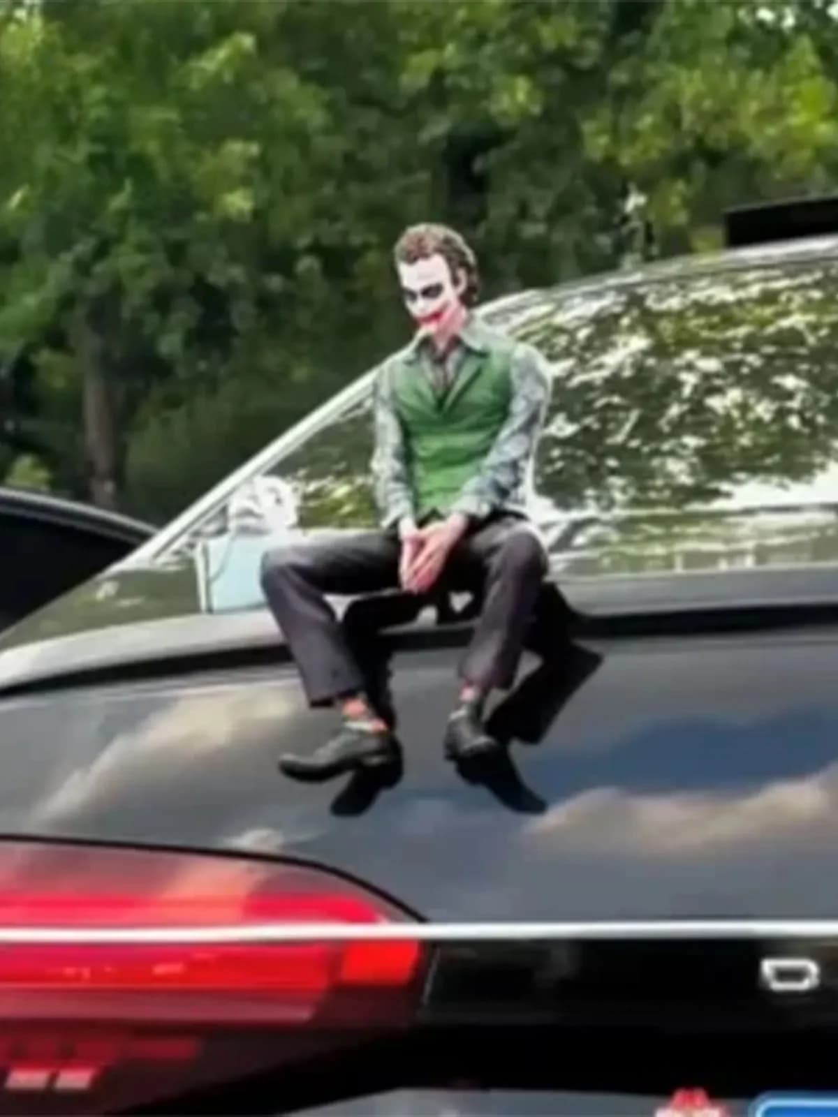 Joker Car Bumper Ornament Action Figure