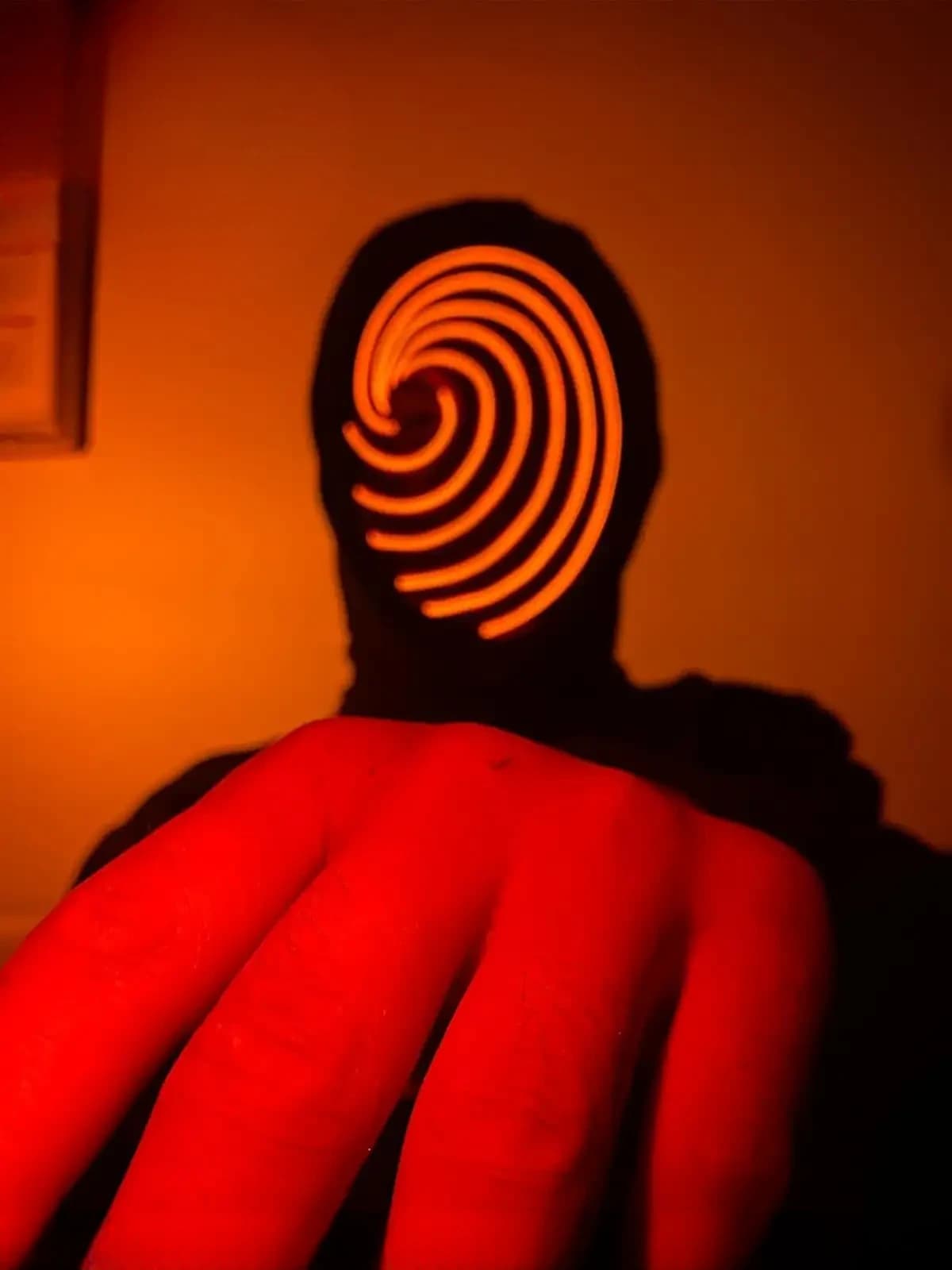 LED Swirl Anime Mask – Light-Up Obito/Kamui Cosplay EL Wire Mask