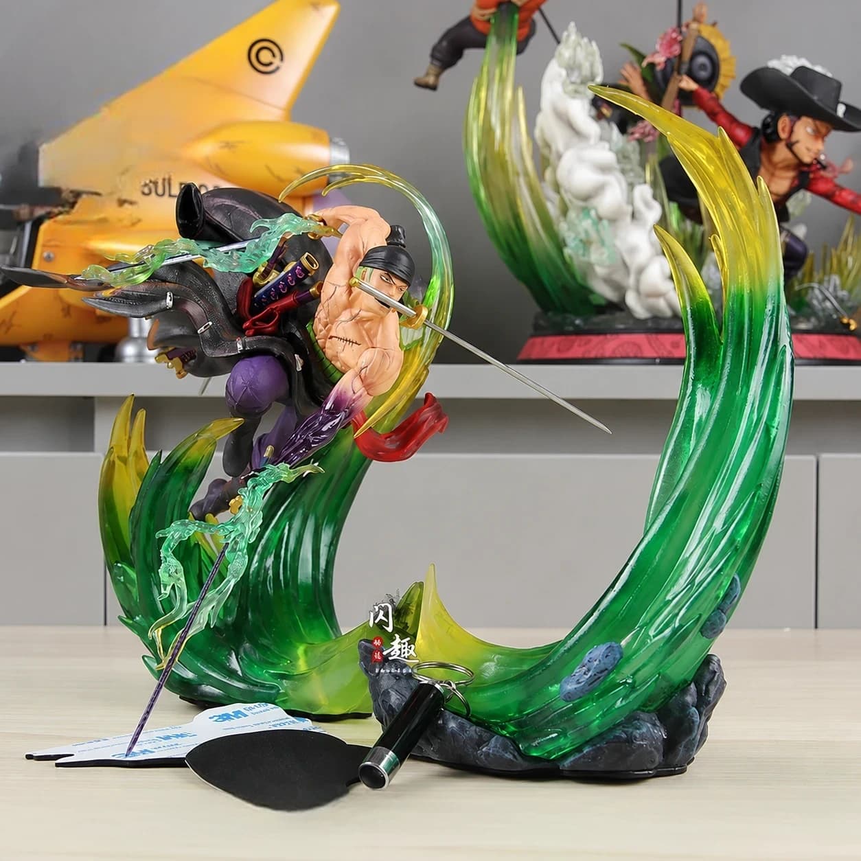 Roronoa Zoro Demon Aura Slash – Premium Battle Action Figure (With Effects & Blades)