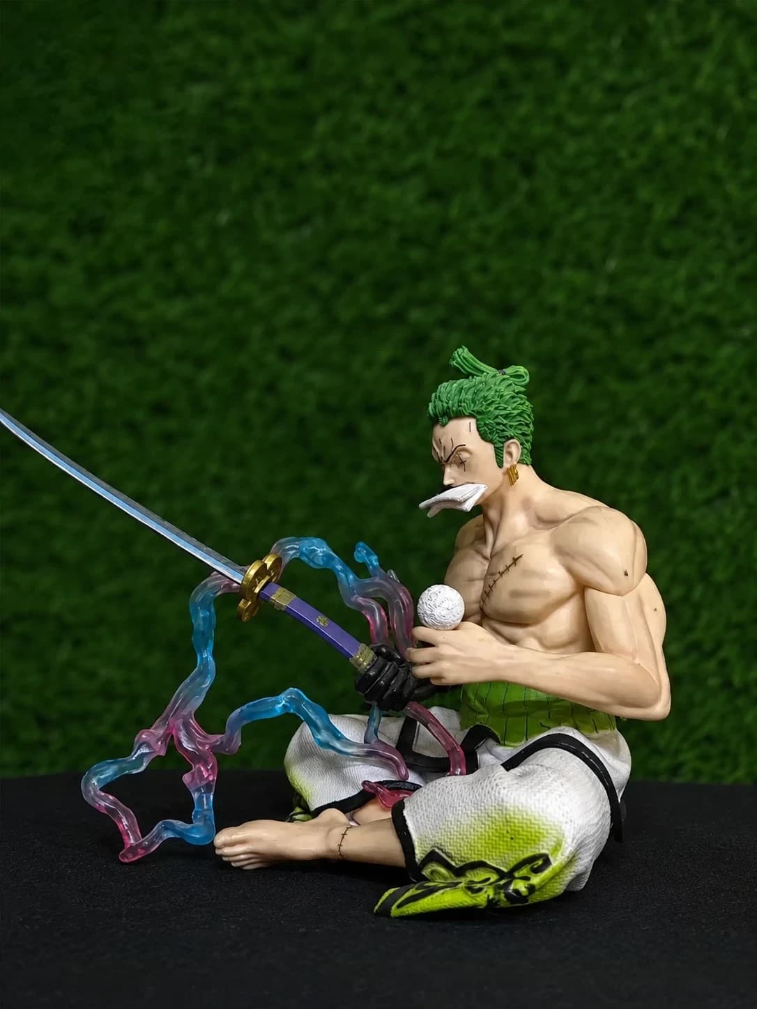 Roronoa Zoro Wano Arc Figure – Seated Battle Focus Pose