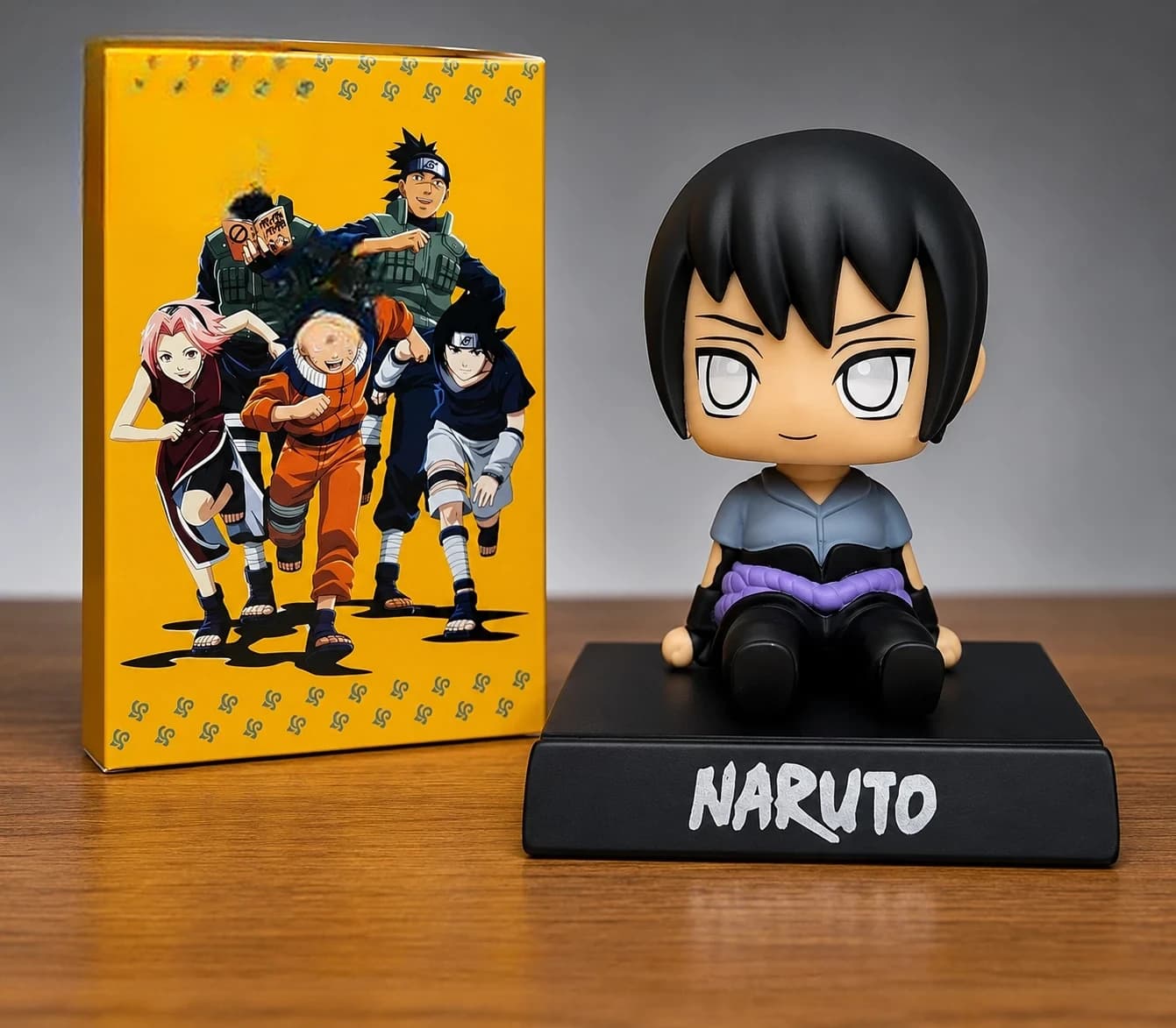 Sasuke Uchiha Bubble Head with Phone Holder