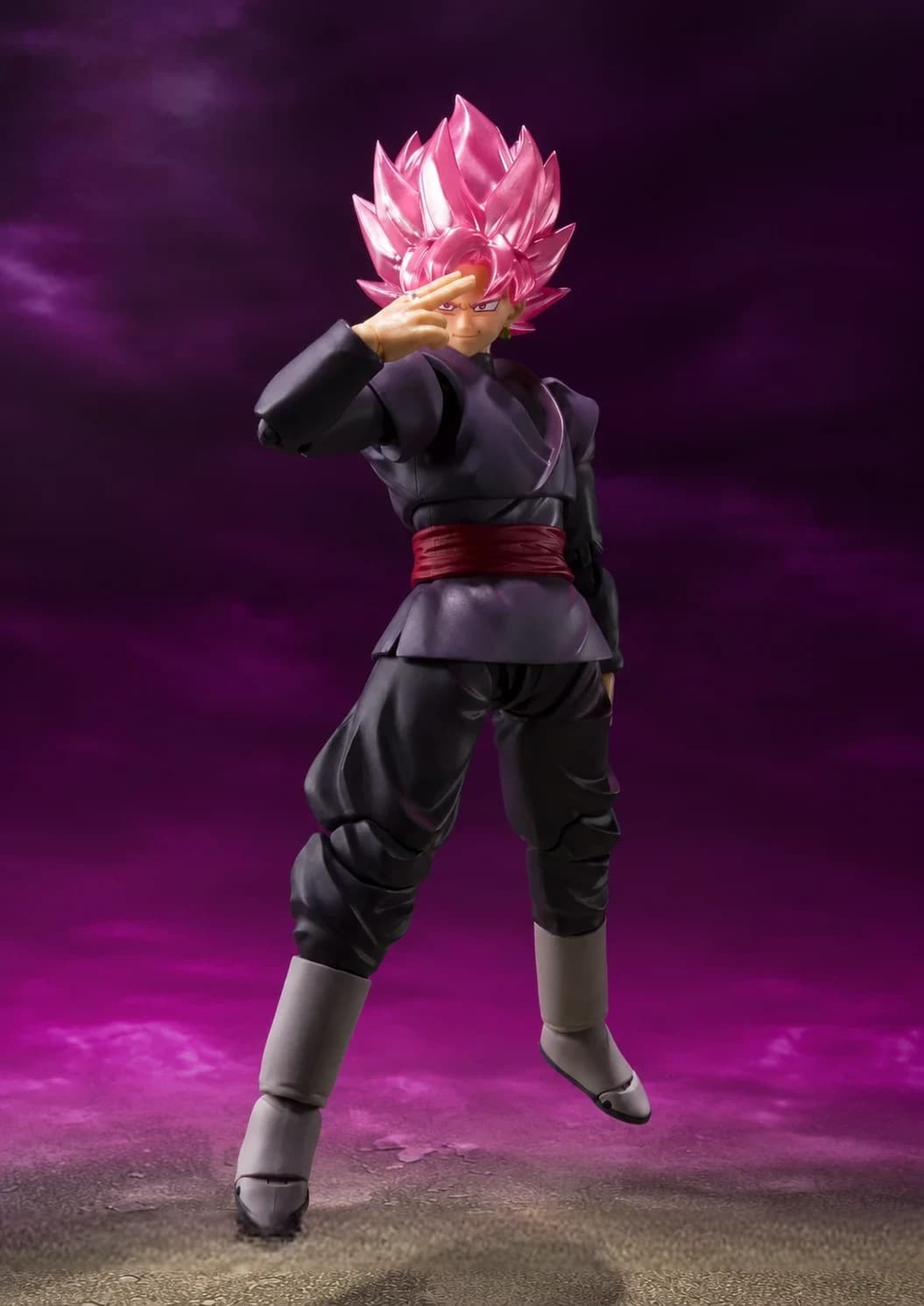 Dragon Ball Super Goku Black Super Saiyan Rosé Action Figure – Articulated Collectible with Interchangeable Faces & Hands