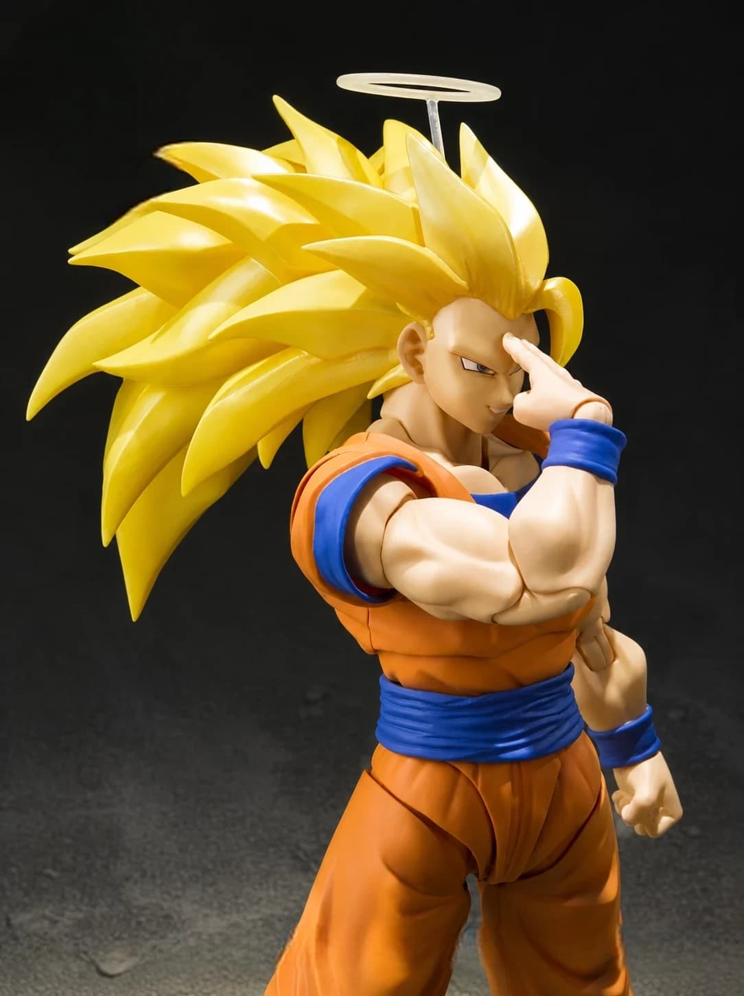 Dragon Ball Z Goku Super Saiyan 3 Action Figure – 16 cm Articulated Collectible with Interchangeable Faces & Hands